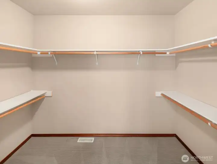 Primary Suite Walk In Closet