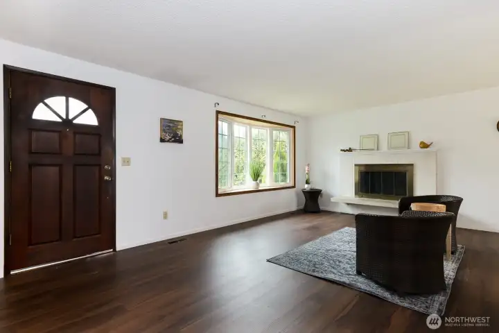 New luxury vinyl and fresh white paint