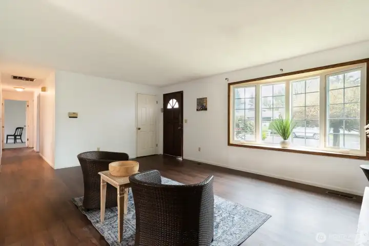 New luxury vinyl and fresh white paint