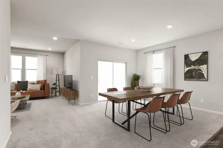 Virtually staged. Laminate flooring through main living spaces of the home. Photos are for representational purposes only. Colors and finishes may vary.