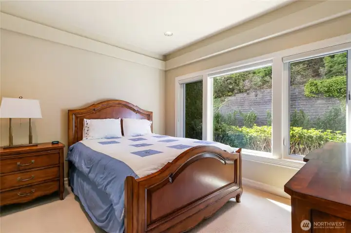 Guest room or Library at front entry way.