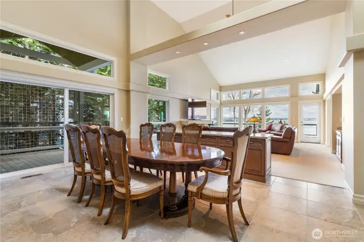 Formal Dining room with built in storage/counter