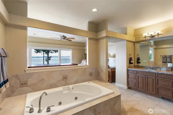 Primary bath jacuzzi tub