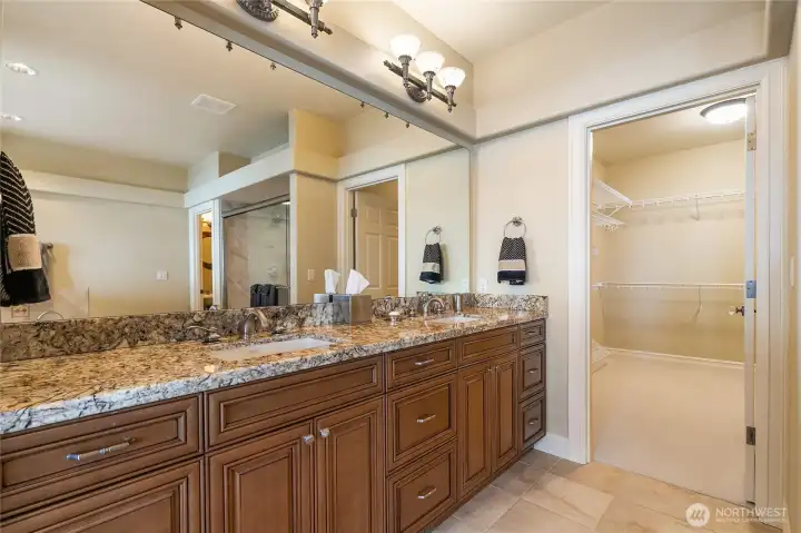 Primary Bath and walkin closet