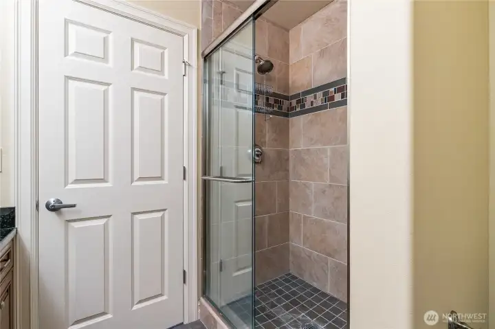 Main floor guest bathroom shower