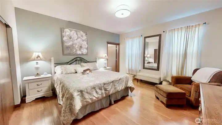 Main floor primary suite