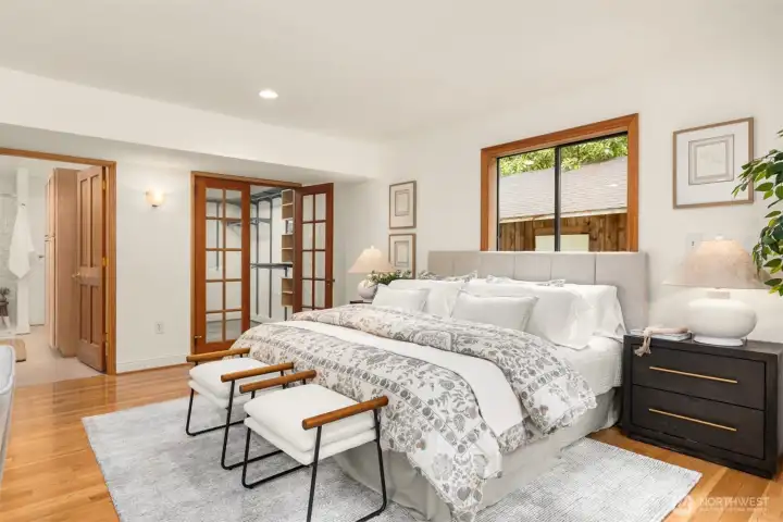 Phenomenal primary bedroom suite with everything you could want and more.