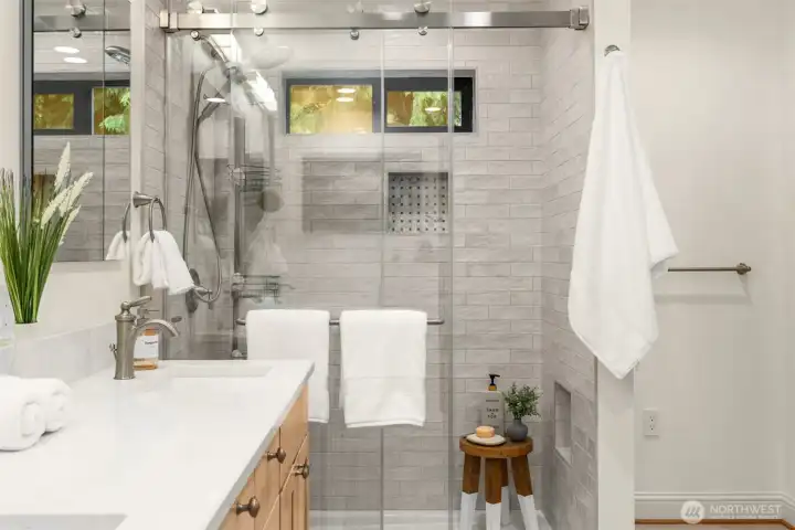 Luxurious and spa-esqe.