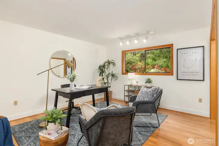 Main floor office/den can serve as a 4th bedroom.