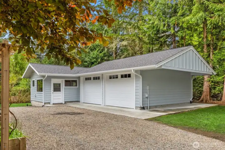 Wait, there's more??? Detached two car garage with HUGE shop!