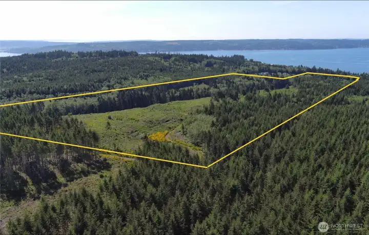 View to the SE. Kitsap County and Hood Canal in the distance.