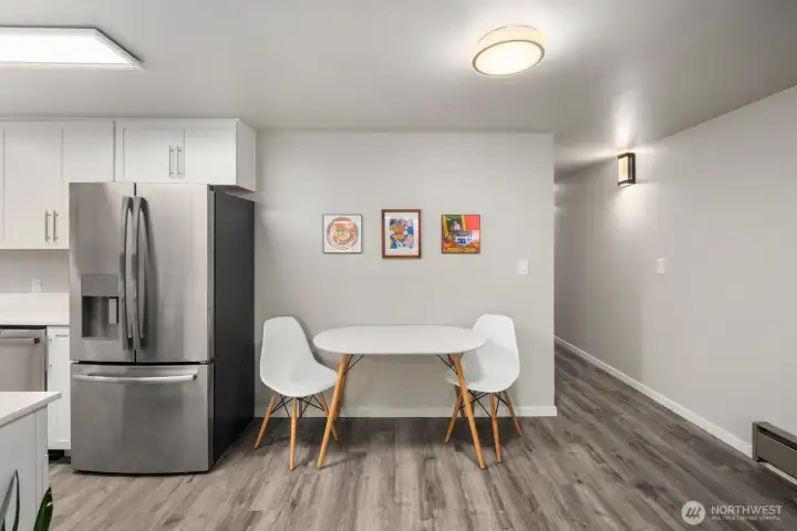 Dining area off kitchen