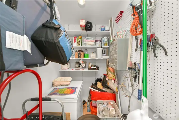 Large storage room across from the unit.