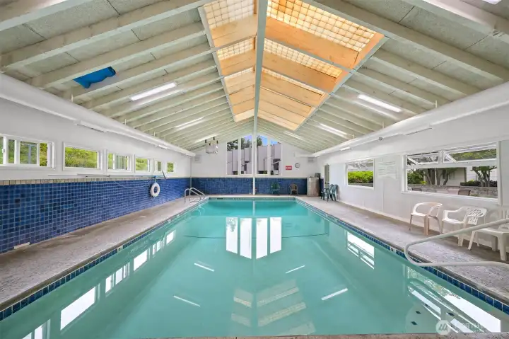 Huge heated pool.