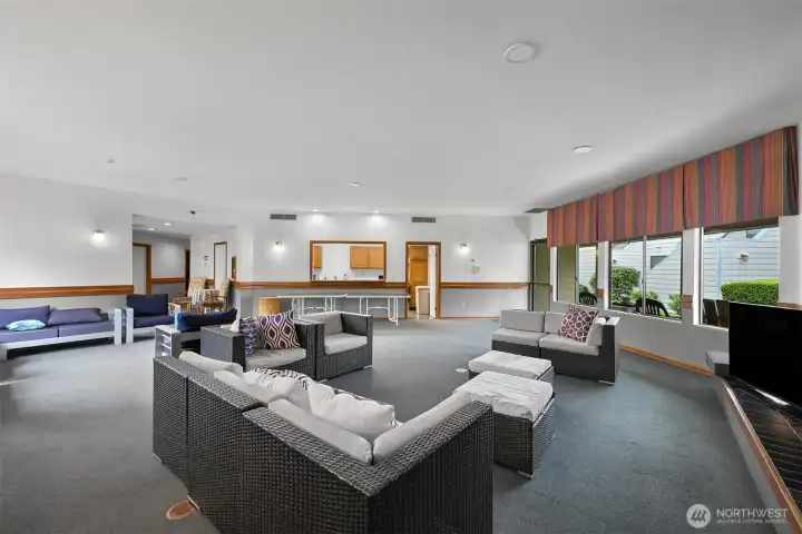 Large clubhouse available for residents to use.