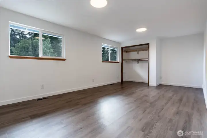 The extra large primary bedroom. The extra large primary bedroom.