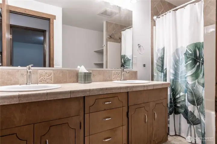 The oversized bathroom. The oversized bathroom.