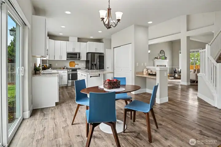 There is a large pantry closet and a coffee bar in the kitchen as well. There is a large pantry closet and a coffee bar in the kitchen as well.