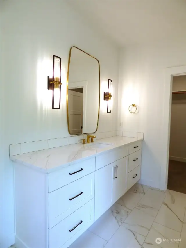 This is the second of the two split primary bath vanities.