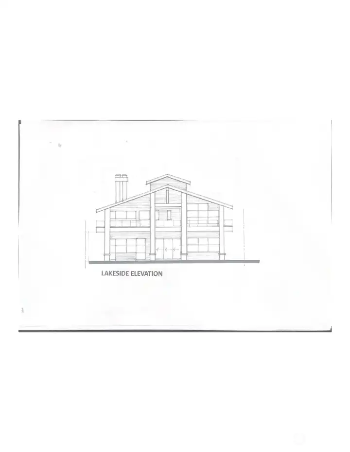 Waterside of house. Conceptual plans.