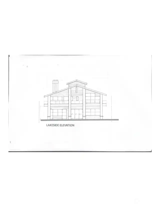 Waterside of house. Conceptual plans.