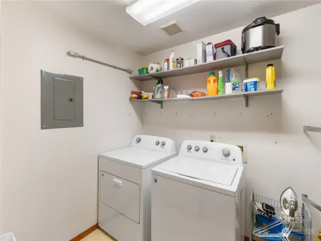 Laundry & utility room.