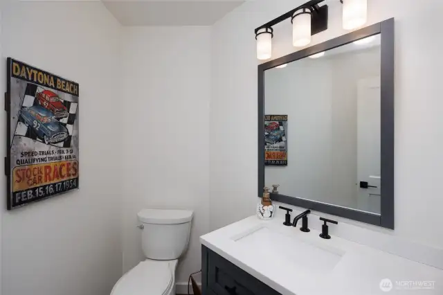 Main floor powder room.