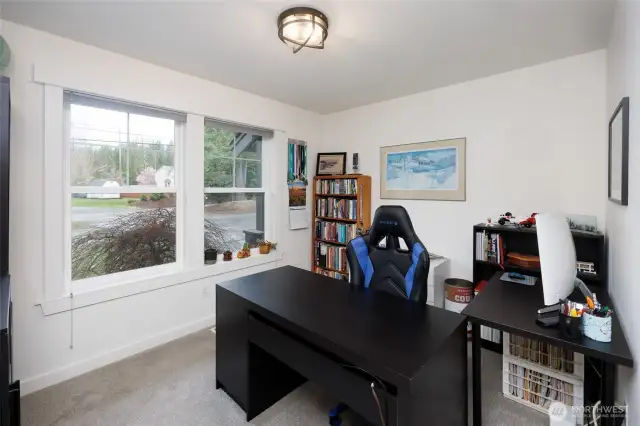 Main floor den is perfect for working from home.