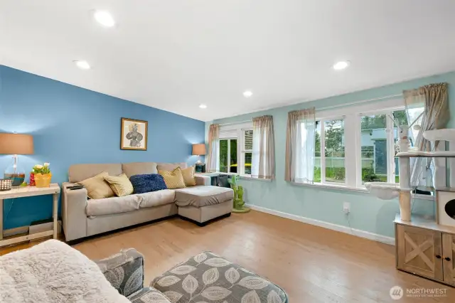 Bright open living room with lots of natural light