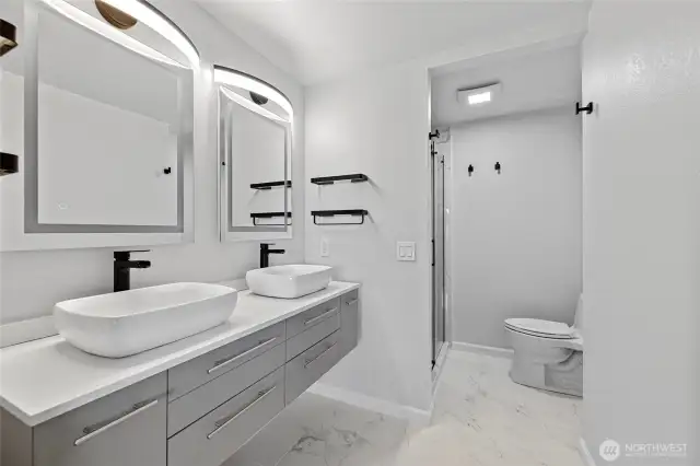 Primary bathroom remodeled in 2022
