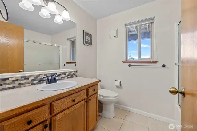Lower level full bathroom