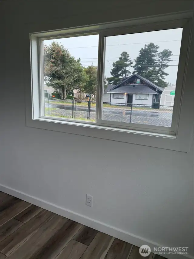 New wndows in building