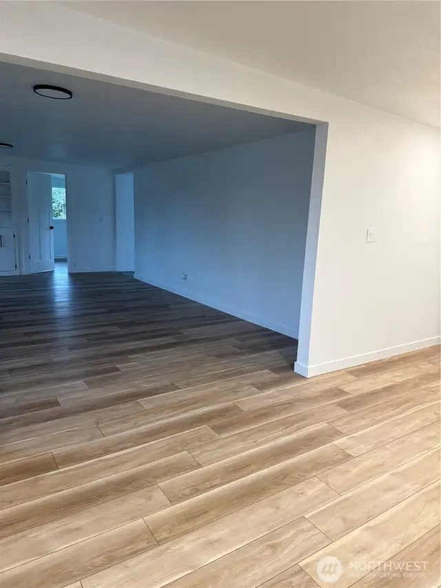 Laundry room to living room