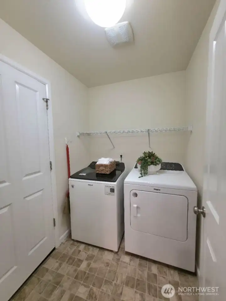Newly replaced washer and dryer