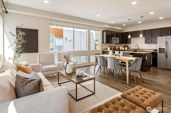 Living Room/Dining Room/Kitchen