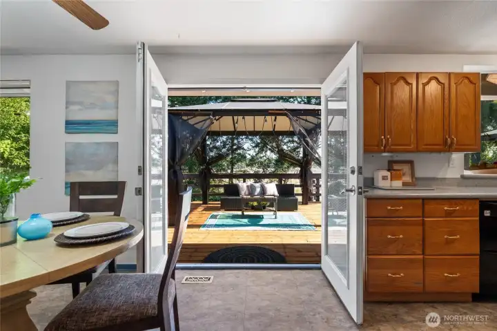 French Doors to Deck