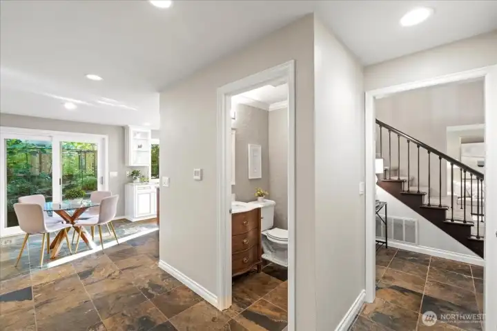 Main floor powder room