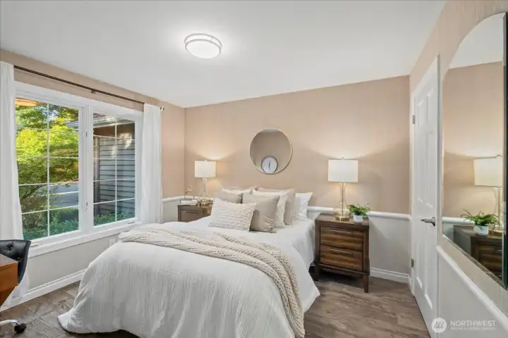 Another view of the main floor bedroom.