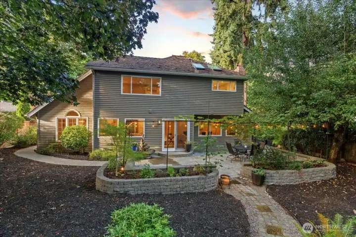 You will love this peaceful and low maintenance backyard.