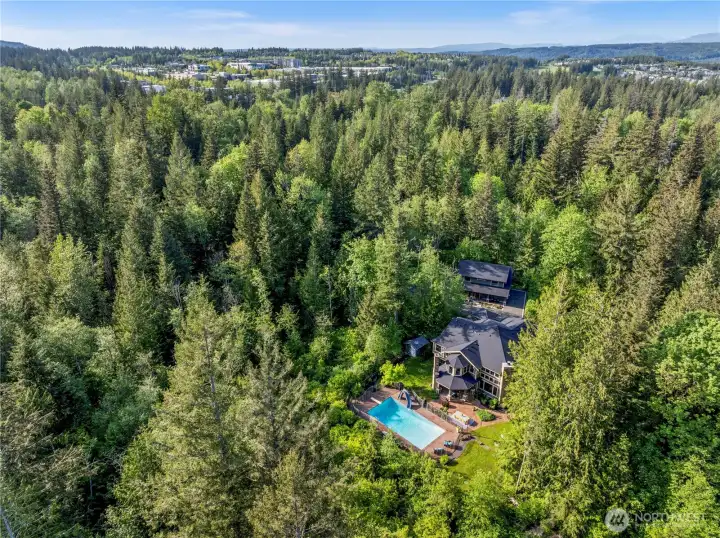 This secluded retreat feels like it is a world away, but you are 3 minutes to I90 (with no freeway noise!) and 5 minutes to Snoqualmie Ridge amenities.