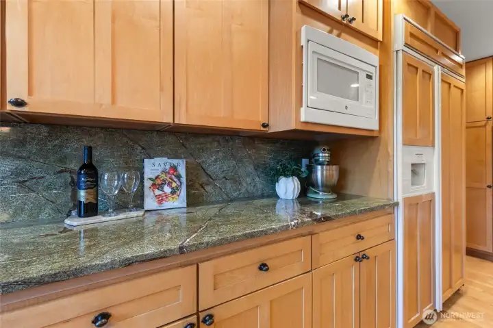 Ample cabinetry and counter space for all your culinary needs.