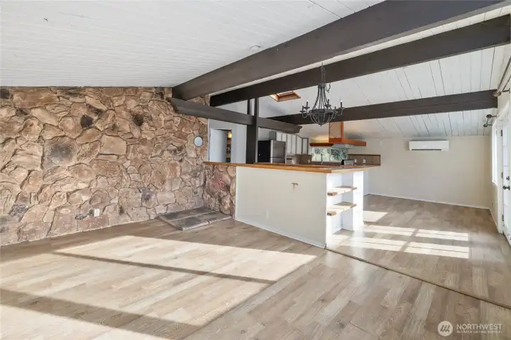 Reclaimed beams from the old N.09