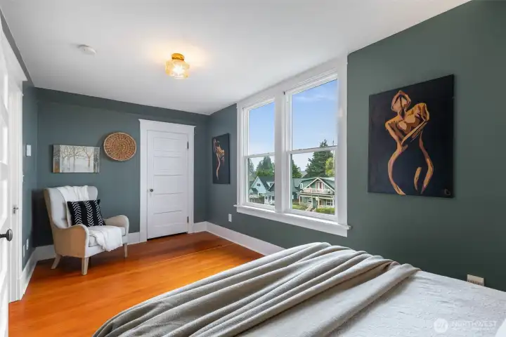 Bedroom 1 faces east