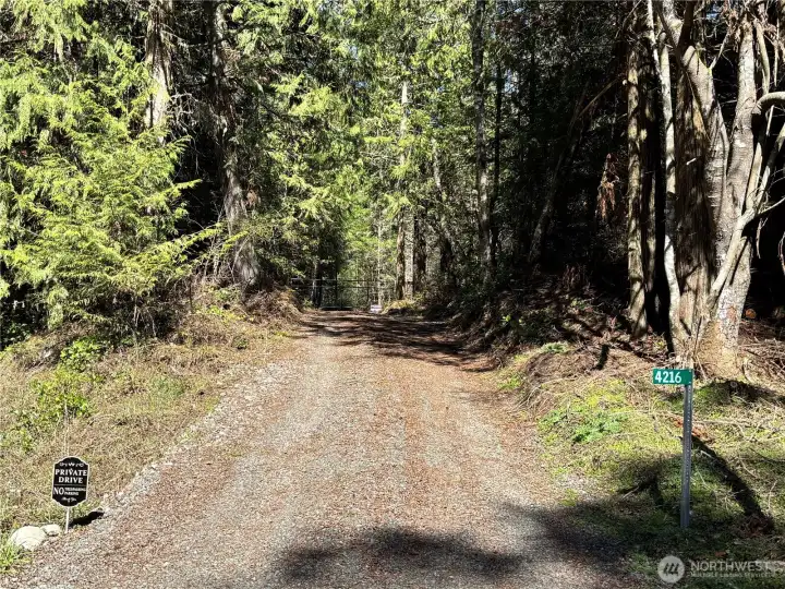 Entrance to property.