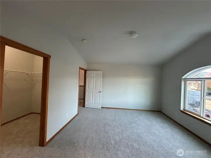 Looking at master from bathroom