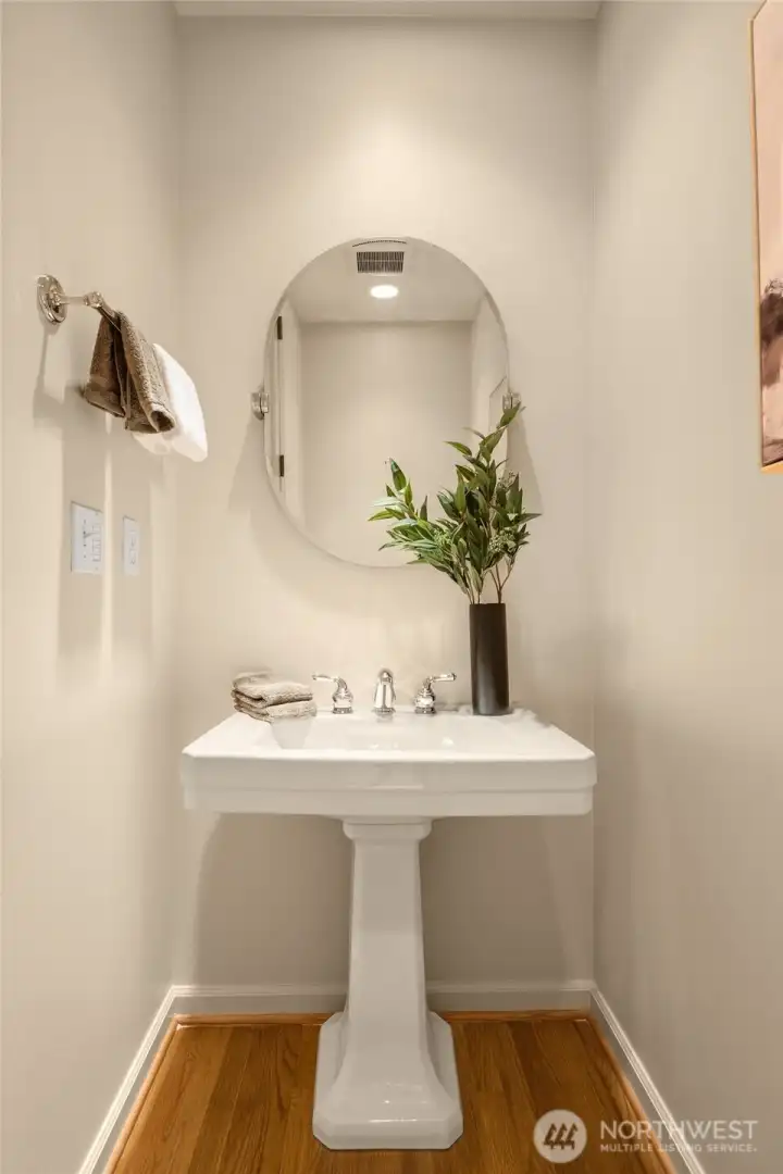 Main floor powder room