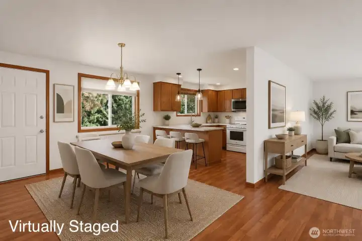 Virtual staged Kitchen