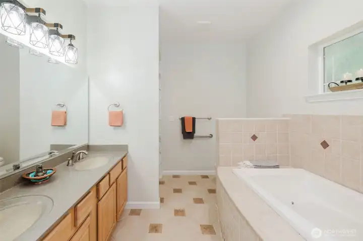 Primary Bath is full 5-piece ensuite.