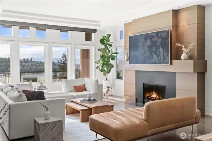 Effortless comfort is highlighted by custom built-in features and refined design throughout.