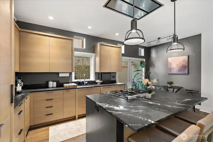 Entertain with ease from the oversized kitchen island